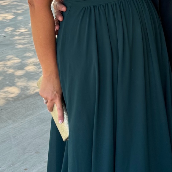 Size Large Emerald Green Maxi Dress - Picture 6 of 7